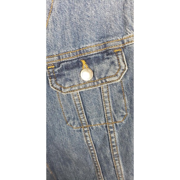 Universal Thread Country Jean Vest L Cowgirl Rodeo Western Retro Festival Casual - Picture 5 of 10